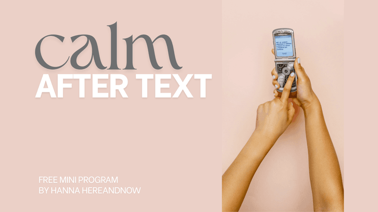 calm after text - free mini-program