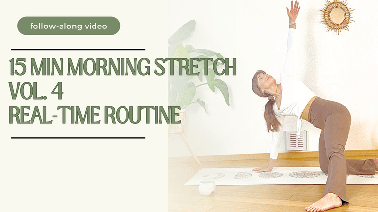 15 Min Morning Stretch Vol.4 | Real-time follow-along