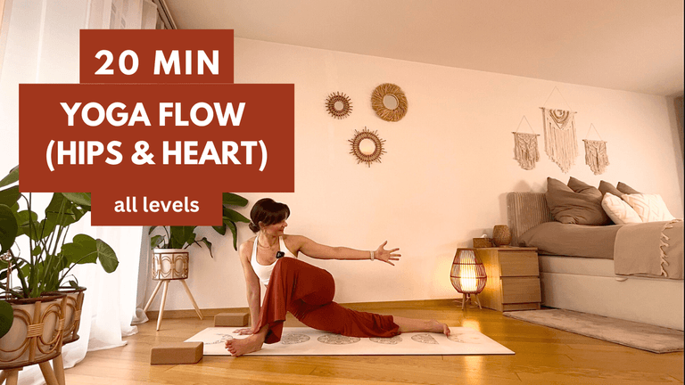 20 min Yoga Flow (Hips & Heart) - all levels