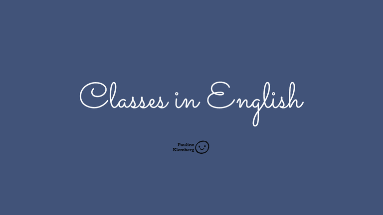 Classes in English